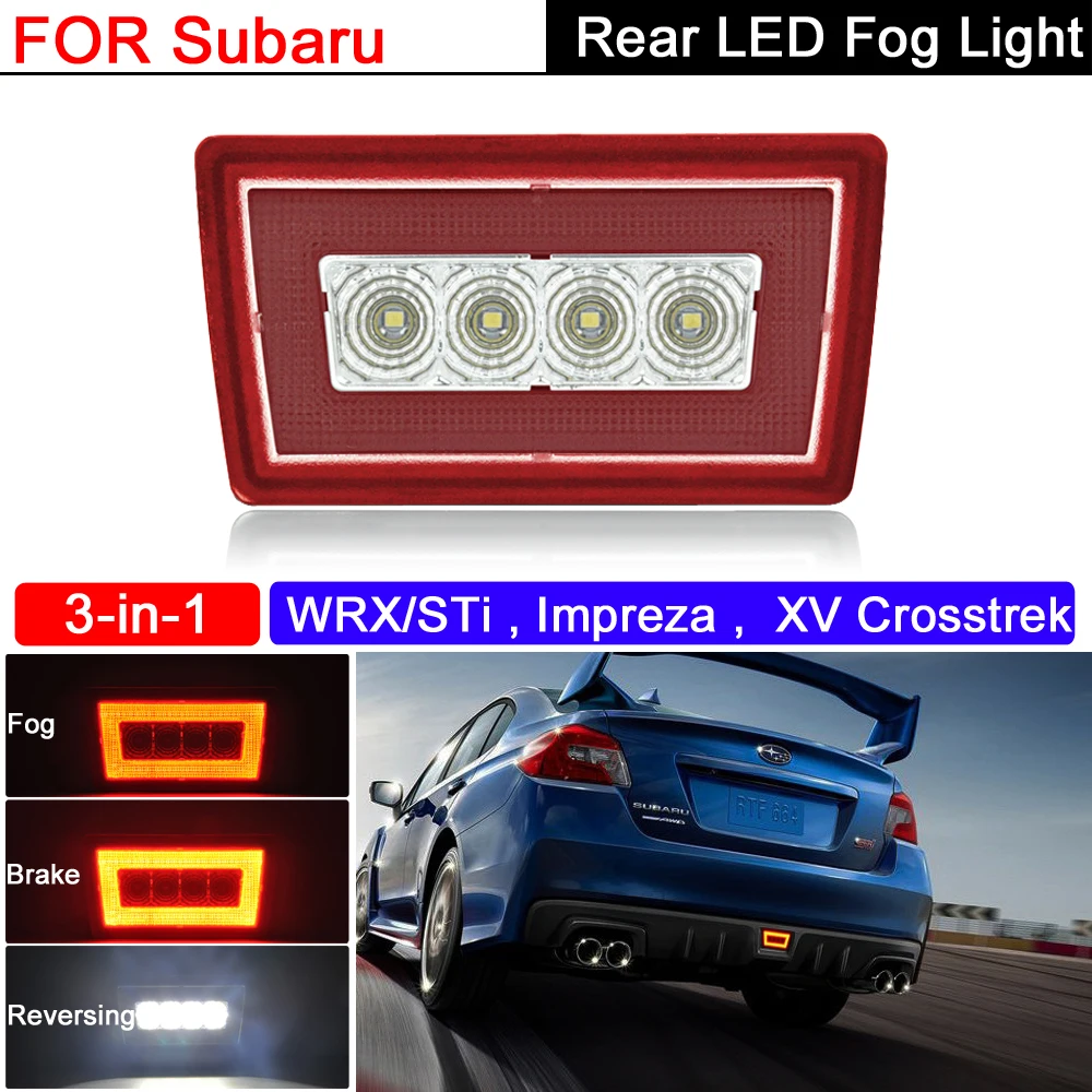 

Красные линзы 3 в 1 фонарь стоп-сигнала и задсветильник хода для Subaru WRX/STi 11-20 Impreza 11-18 XV Crosstrek