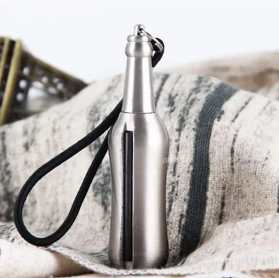 

Hot Permanent Match Striker Waterproof Outdoor Survival Tool Keychain Flint Fire Starter Petrol Camping Lighter Portable