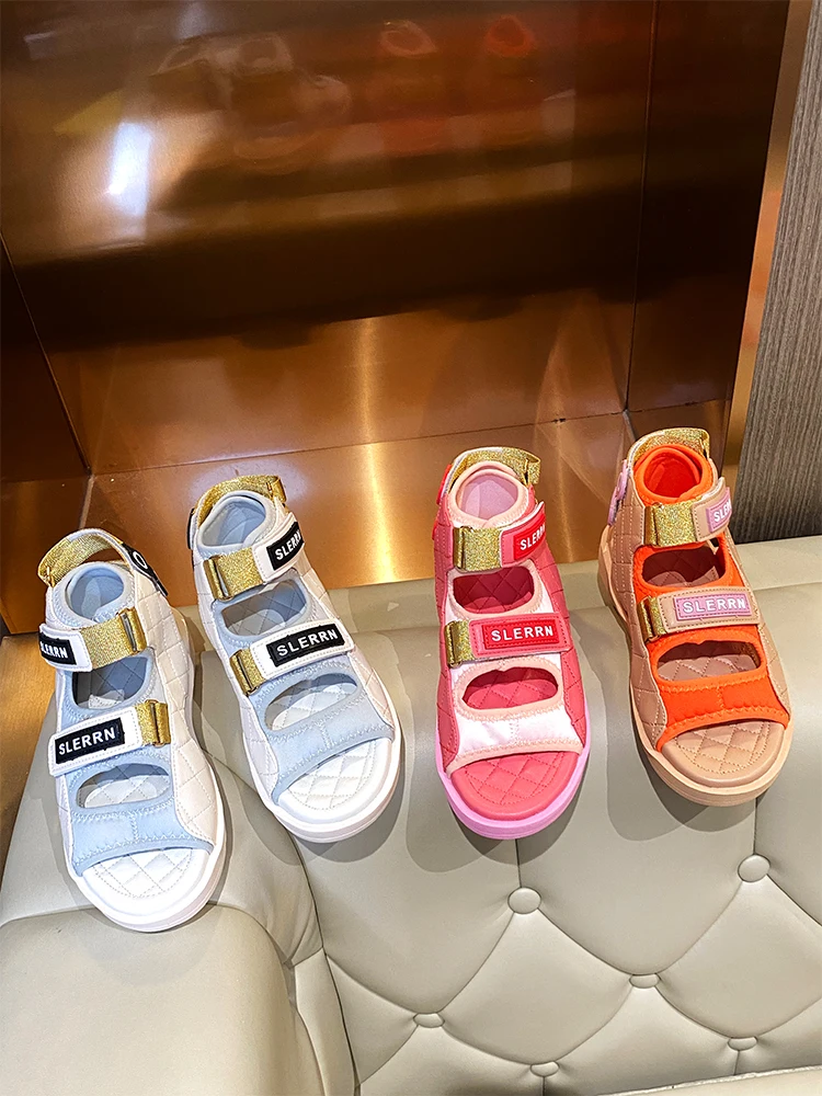 

Сандалии женские спортивные в римском стиле, удобные босоножки на плоской подошве, подходят для летнего колледжа, большие размеры 40