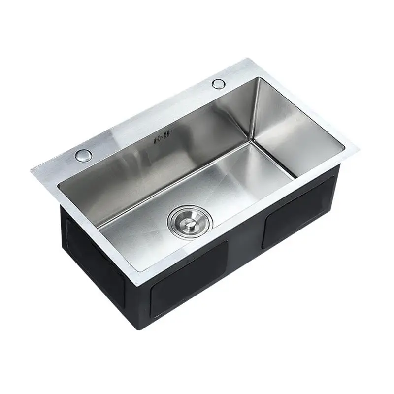 

ITAS9945 Kitchen sink 304 stainless steel brushed single bowl groove above counter or undermount high-capacity