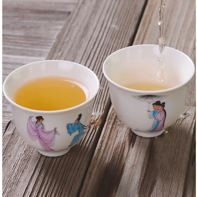 6 шт./лот чай кунг-фу керамическая композиция целая упаковка эмалированный