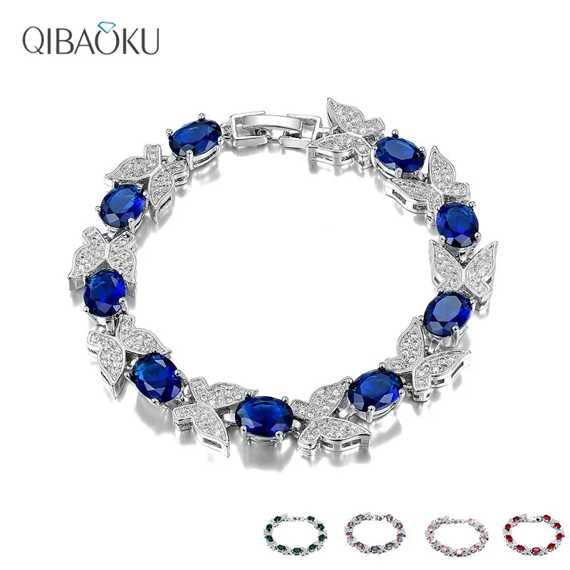 

New Butterfly Rhinestone Zircon Bracelet Metal Wrist Chain Bracelet for Women Charm Wedding Party Jewelry Gift