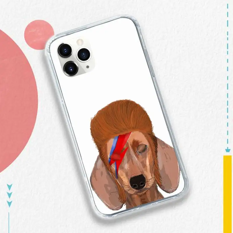 

Cartoons Dachshund Dog Cute pet Phone Case for iPhone 11 12 pro XS MAX 8 7 6 6S Plus X 5S SE 2020 XR