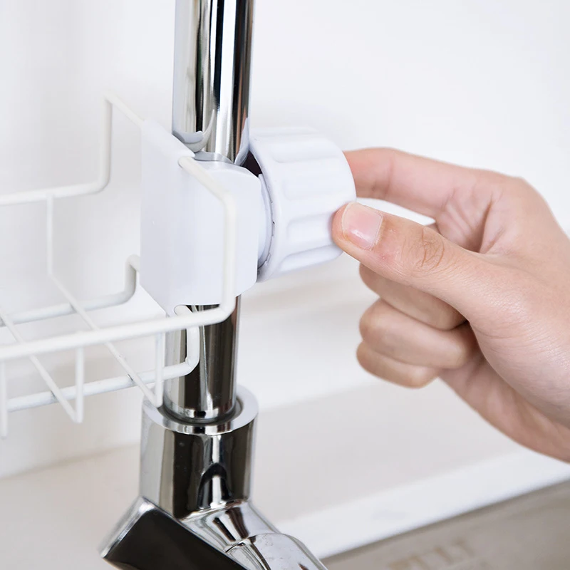 Kitchen Bathroom Storage Faucet Soap Cloth Shelf Sponge Dish Rack | Дом и сад