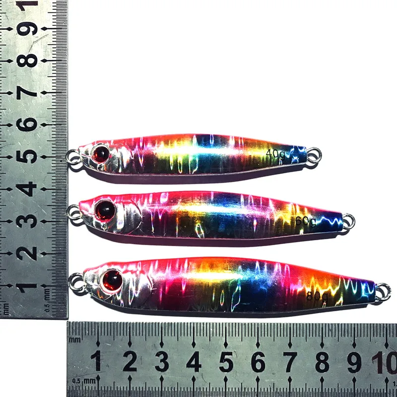 Рыболовная приманка Ufishing металлическая с двумя крючками 40/60/80 г 1 шт./лот | Спорт и