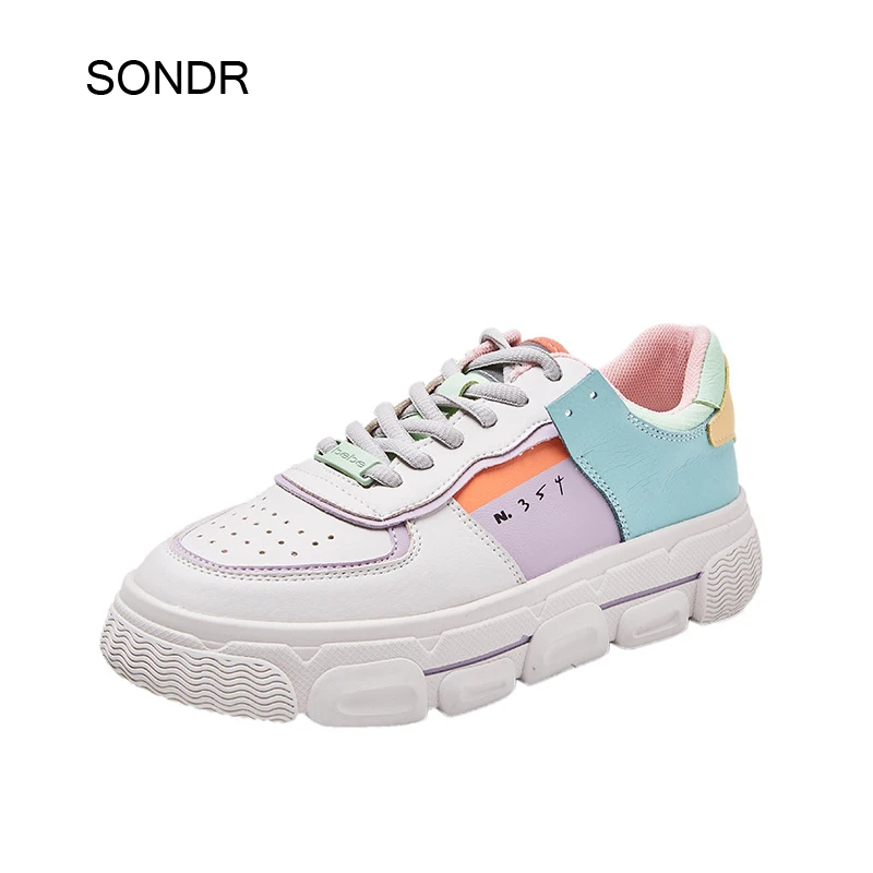 Светоотражающая обувь Женские кроссовки на платформе Модная женская из