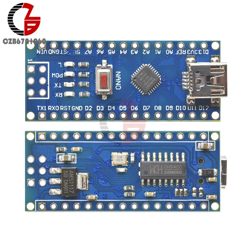 Mini USB CH340 CH340G Nano V3.0 ATmega328 16M 5V плата микроконтроллера ATmega328P модуль драйвера DIY Kit для