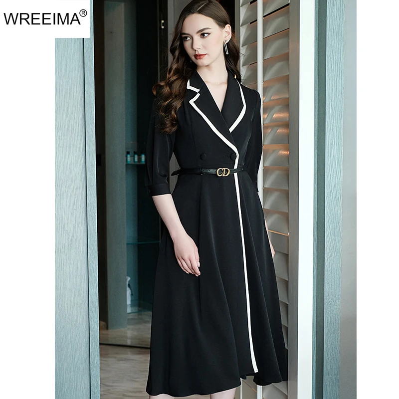 

Осень 2021, элегантное французское платье, женское повседневное сказочное платье миди с длинным рукавом, вечернее винтажное цельное платье, к...