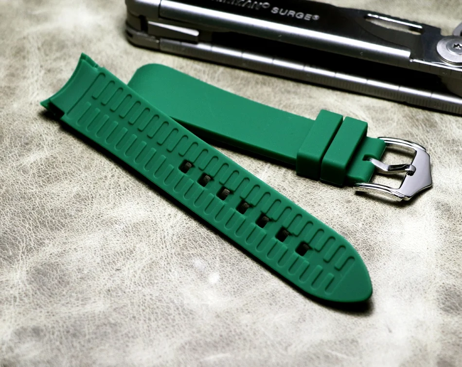 New waterproof Black Gray Green white watchband 18mm 19mm 20mm 21mm 22mm Rubber strap for SEIKO OMEGA MIDO watch accessories