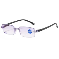 yccri ultralight frameless myopia glasses reading glasses anti blue light glasses myopia glasses reading glasses unisex