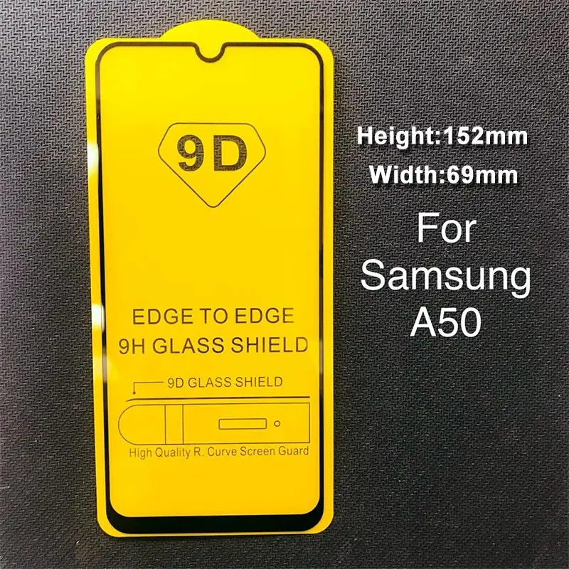 A50 9D защитный Стекло на samsung Galaxy A50 A40 A30 A20 A10 Экран протектор для samsung A70 A80 A90 A60 Стекло на M20 M10 M30 - Цвет: A50