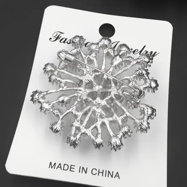 Модный золотой тон! Высококачественный искусственный жемчуг и кристаллы брошь