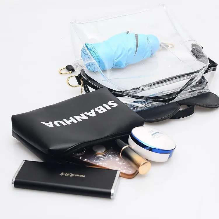 

TINYAT Clear PVC Women Backpack Transparent Fashion Solid Backpack Travel School Backpack Bag for Teenage Girls Mochila Visual