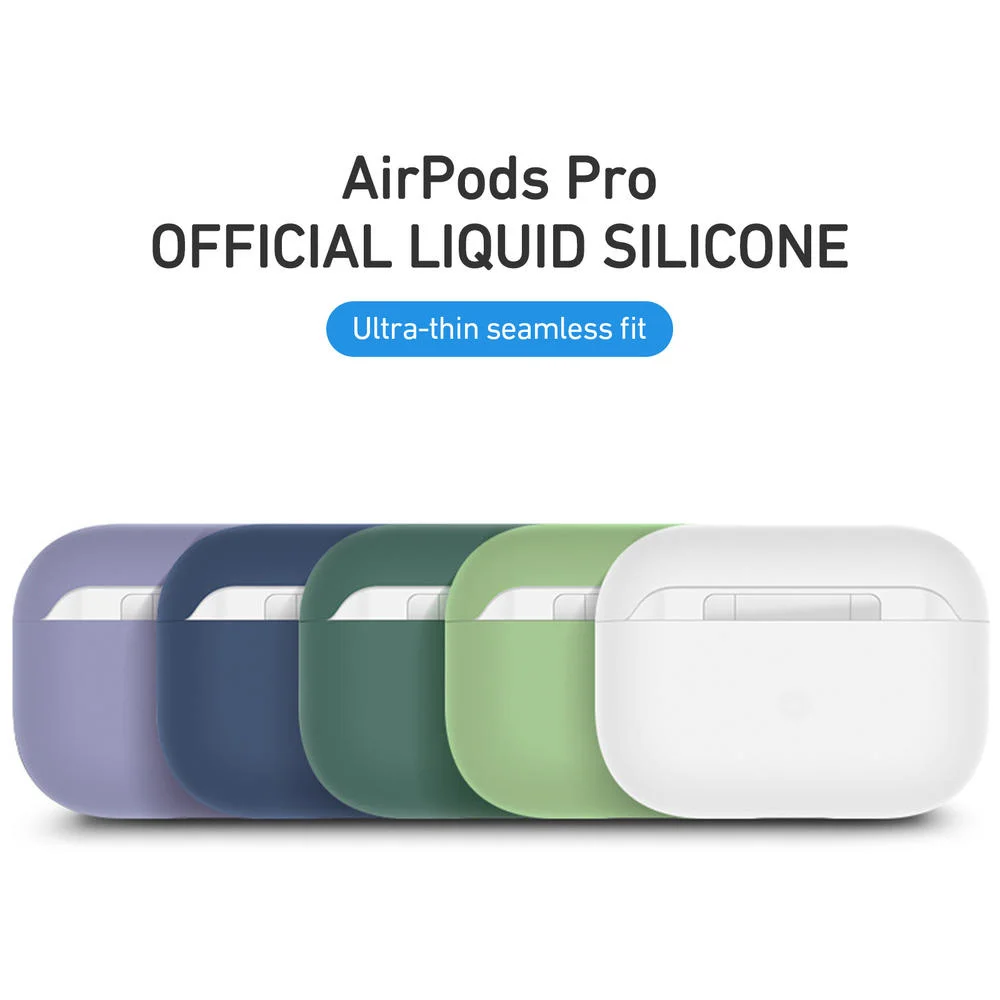 

Soft Liquid Silicone Earphone Case For Apple Airpods Pro Bluetooth Headset Protective Cover For Air Pods Pro Ultra Thin Case