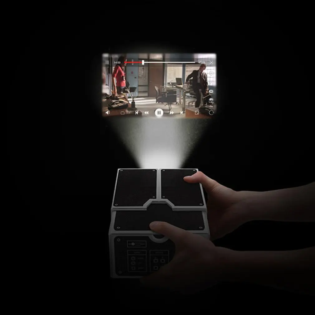 1 шт. DIY мобильный телефон мини проектор портативный домашний бумажный