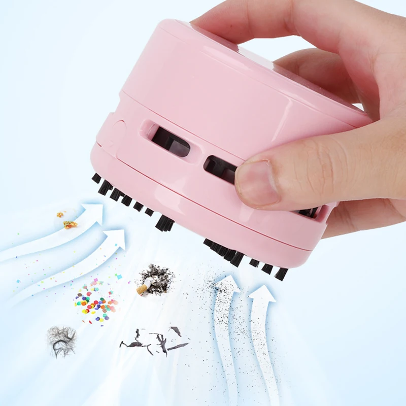 

Original JJRIC electric mini vacuum cleaner robot cartoon creative home office car robot desktop dust removal