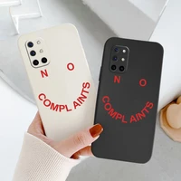 red letters square camera lens protection liquid silicone soft case for oneplus 8t 9 9pro 9r pro shockproof phone cover funda