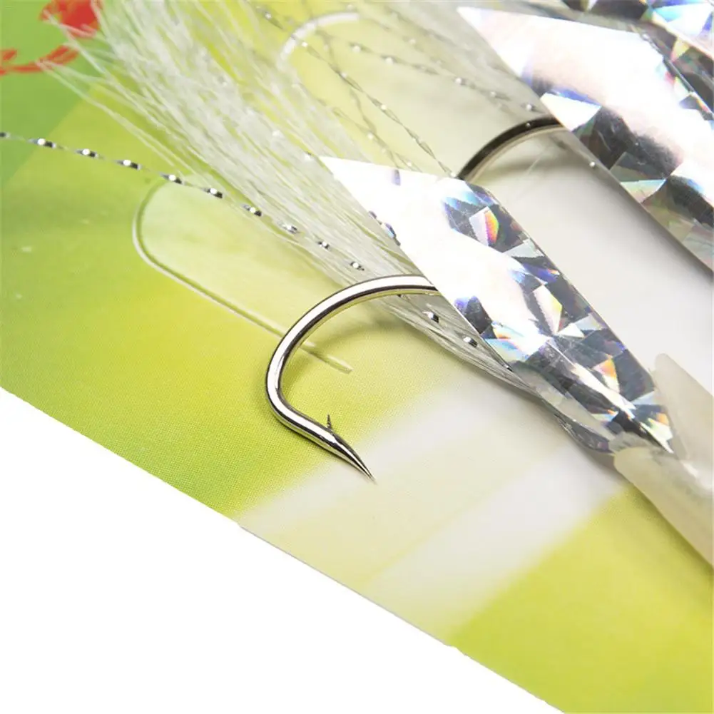 5 шт./компл. углеродистая сталь скумбрия перья бас-треска приманка для морской