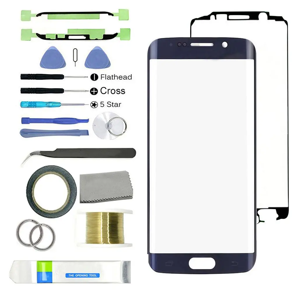 16 в 1 Сменные Инструменты для ремонта стеклянного экрана Samsung Galaxy S6 Edge