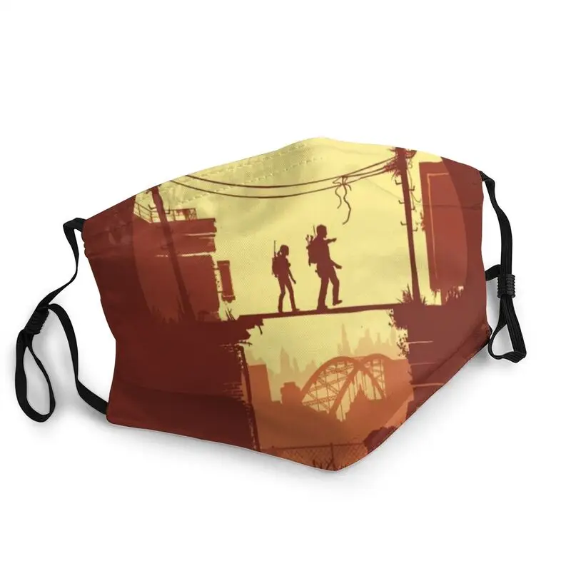 

The Last Of Us Ellie And Joel Breathable Video Game Mouth Face Mask Dustproof Protection Cover Respirator Mouth Muffle