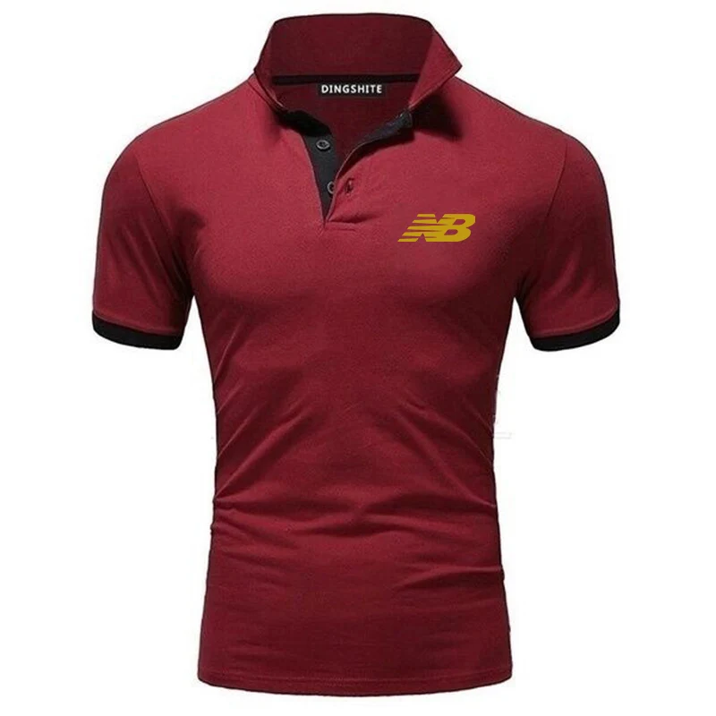 

2021 summer new style NB men's polo shirt fashion casual business short-sleeved T-shirt men's classic unisex outdoor T-shirt