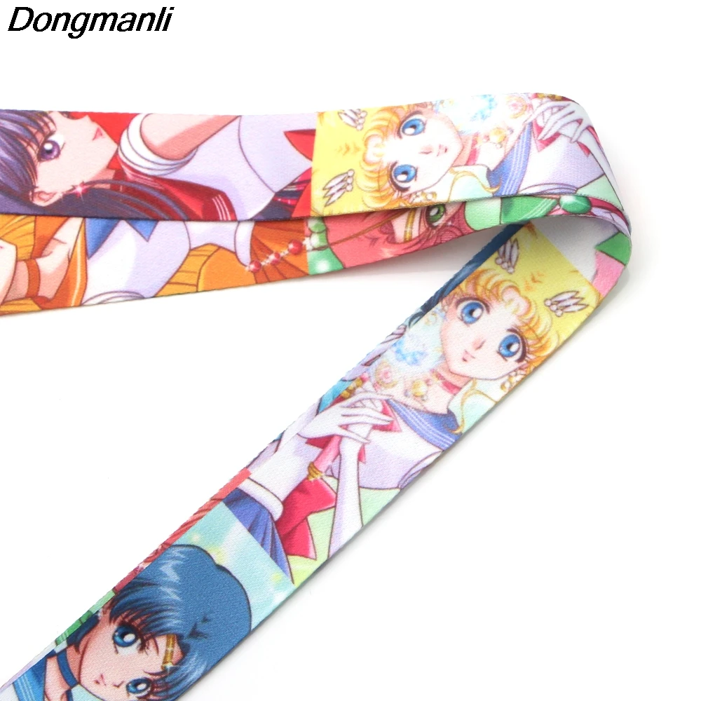 Шнурок PC123 для ключей с милой девушкой держатель удостоверения личности телефона