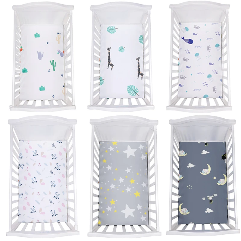 

Baby Fitted Crib Sheets Stretchy Crib Mattress for Baby Girls Boys Ultra Soft Jersey Full Standard In Bedding Set