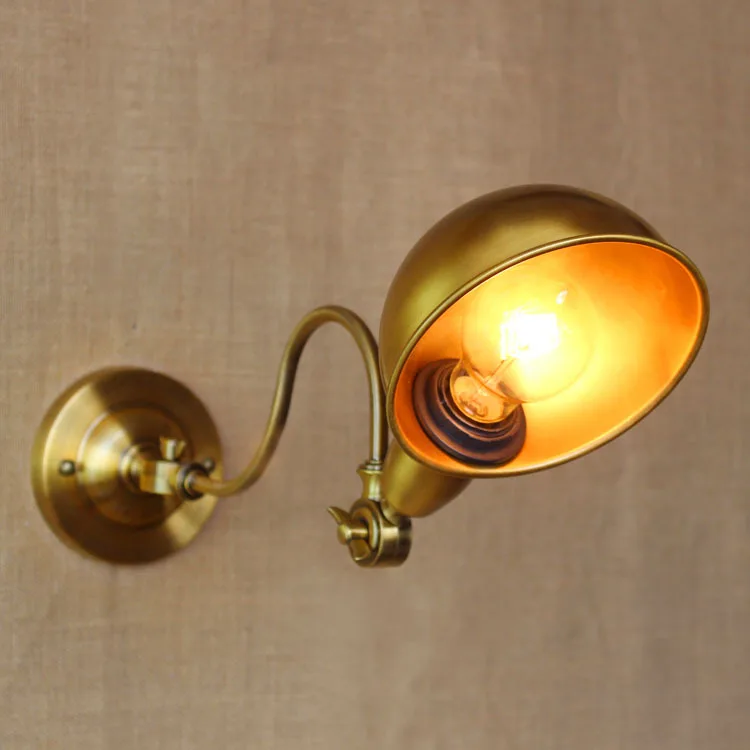 

American wall lamp simple personality creative wall lamp outdoor antique European wall lamp industrial iron bedroom lamp