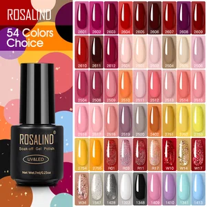 Лак для ногтей ROSALIND, серия Red Nude, все для маникюра, дизайн ногтей, Полупостоянный гель, UV светодиодный Soff Off, гибридные Лаки