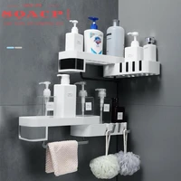 bathroom shelf corner storage rack shelves shower accessories towel shampoo holder hook kitchen organization housekeeper on wal