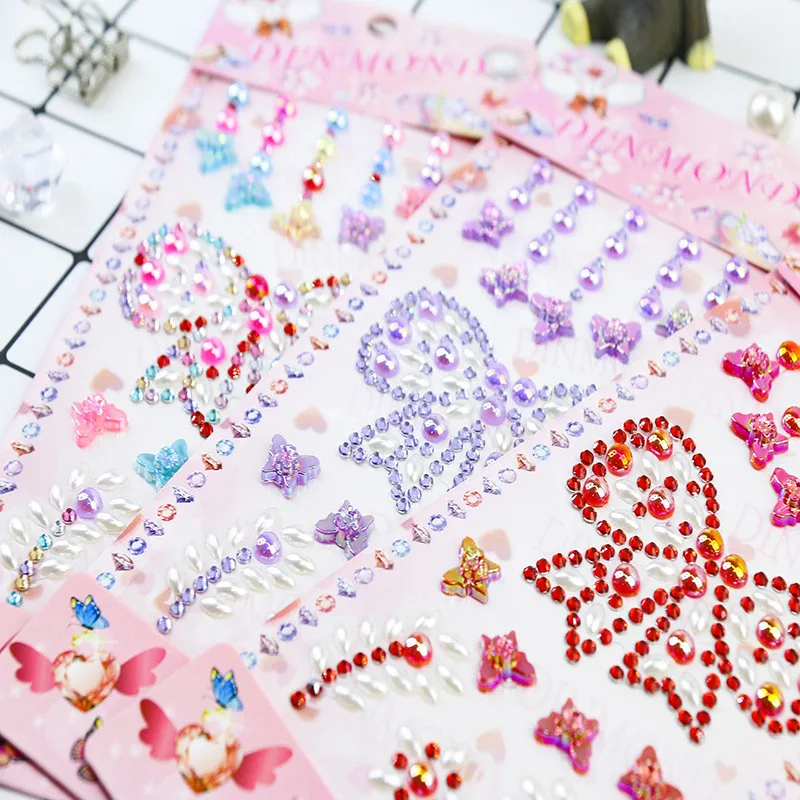 Стразы из смолы с жемчугом бабочки розы сделай сам ручная работа для мобильного