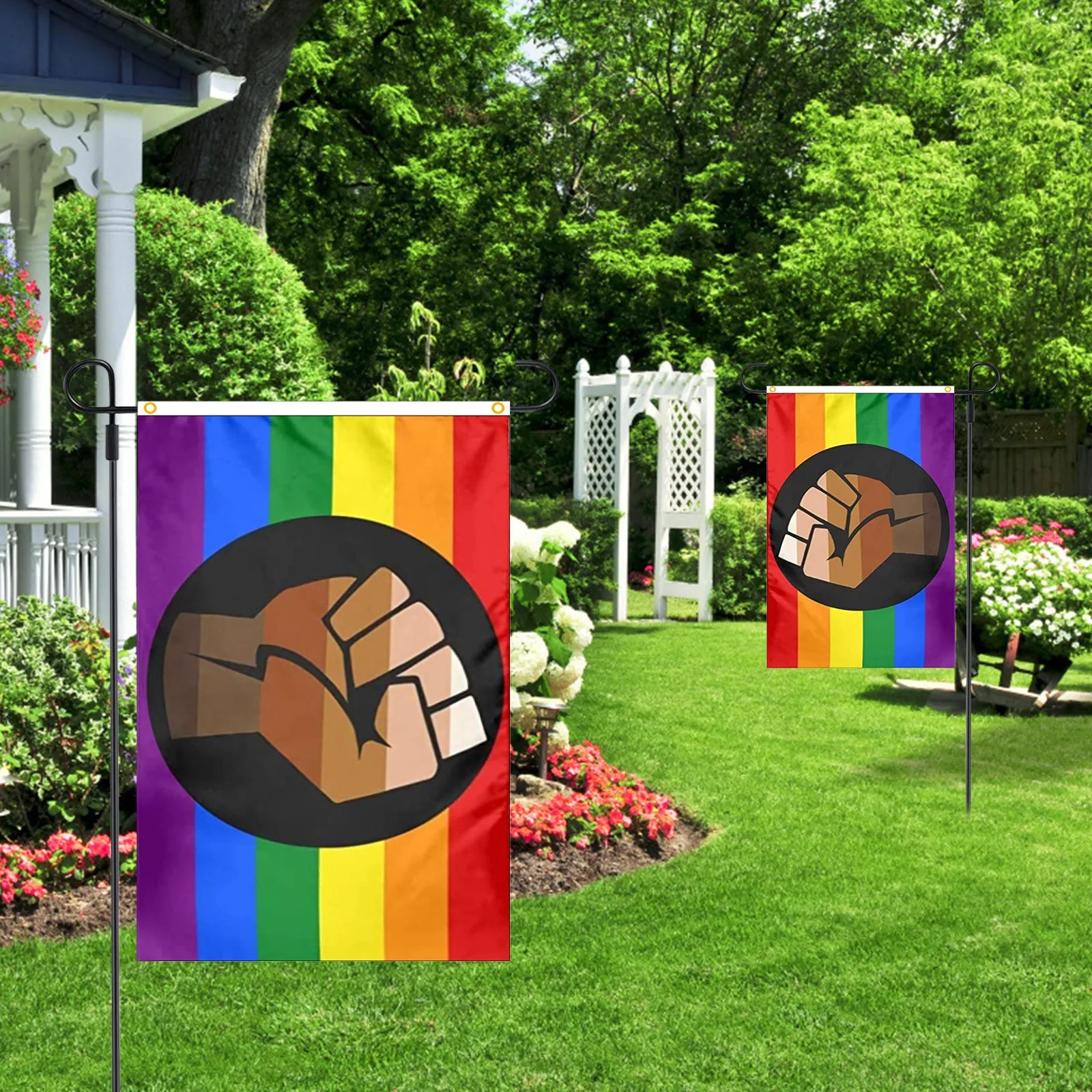 

New Decoration Rainbow Rainbow Flags Love Is Love Sign For Outdoor Celebration Party Decoration Garden For Outdoor decoracion