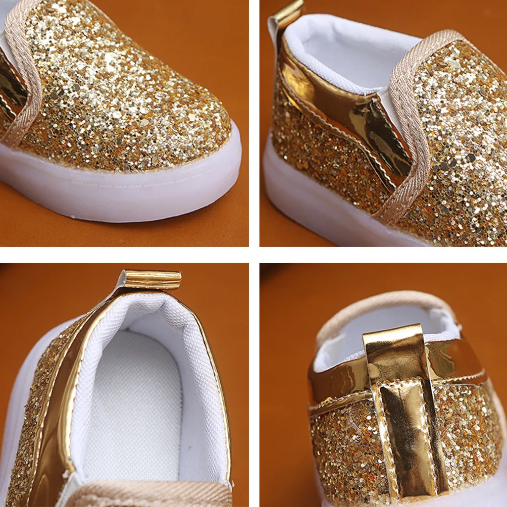 Кроссовки Детские со светодиодной подсветкой повседневная спортивная обувь