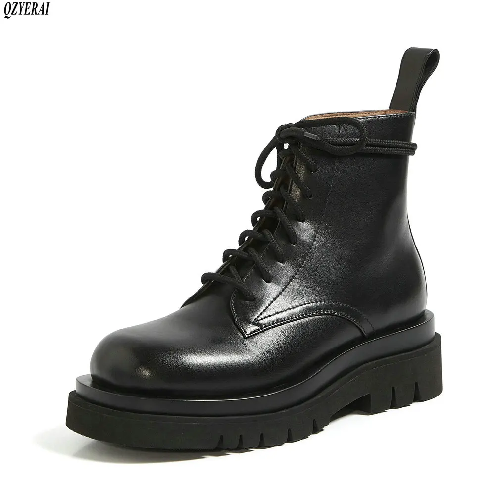 

Ботинки женские из натуральной кожи, Осень-зима, 2020