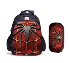 Детские школьные ранцы с супергероями, ортопедический Рюкзак 16 дюймов для мальчиков и девочек