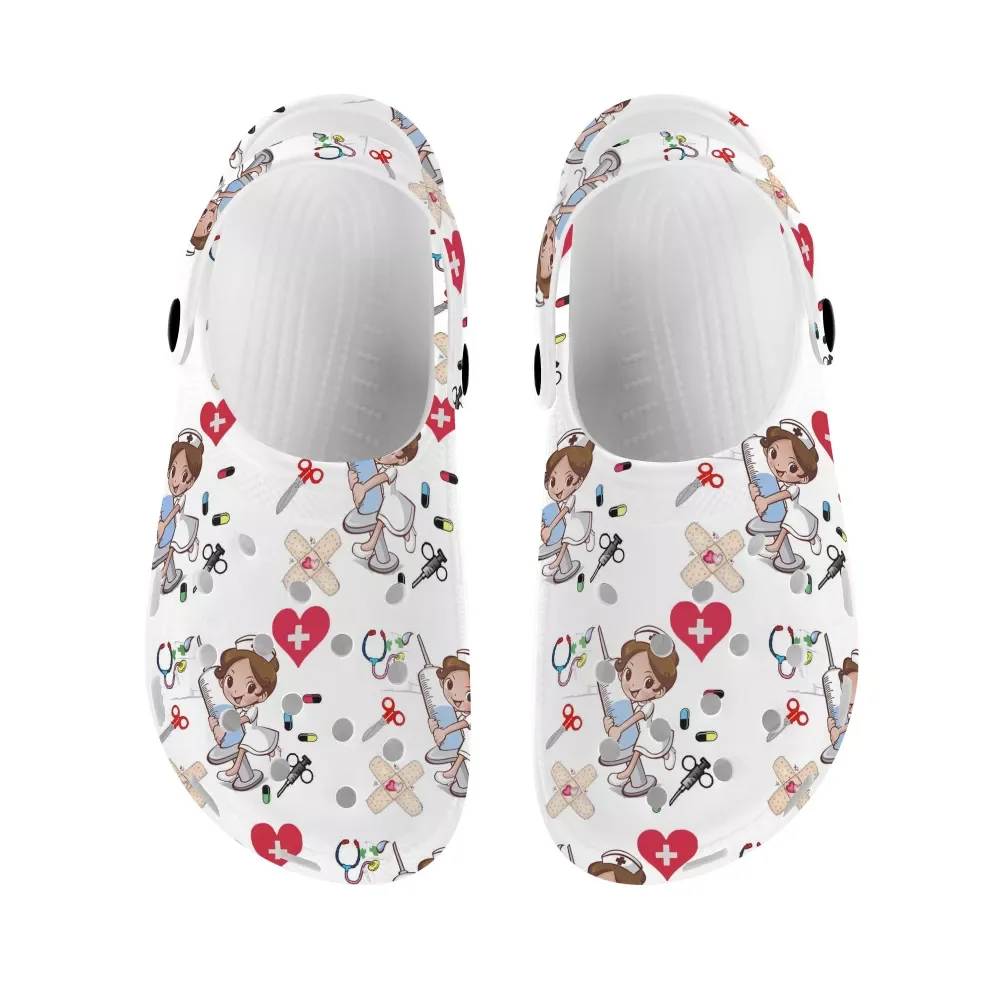 Verkaufen FORUDESIGNS Cartoon Krankenschwester Katze Schöne Muster Damen Hausschuhe Sommer Atmungs Hause Casual Sandalen Für Frauen Alias De Mujer