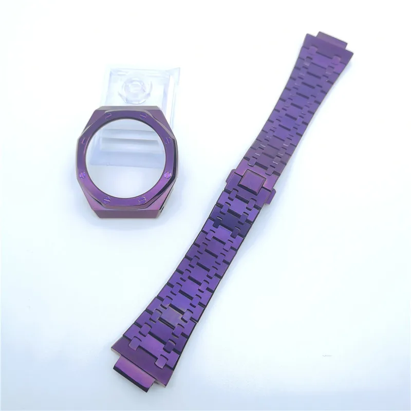 

GA2100 Second Generation Newly Modified Purple 316L Stainless Steel Strap and Case Suitable for The Bezel and Bracelet of GA2110