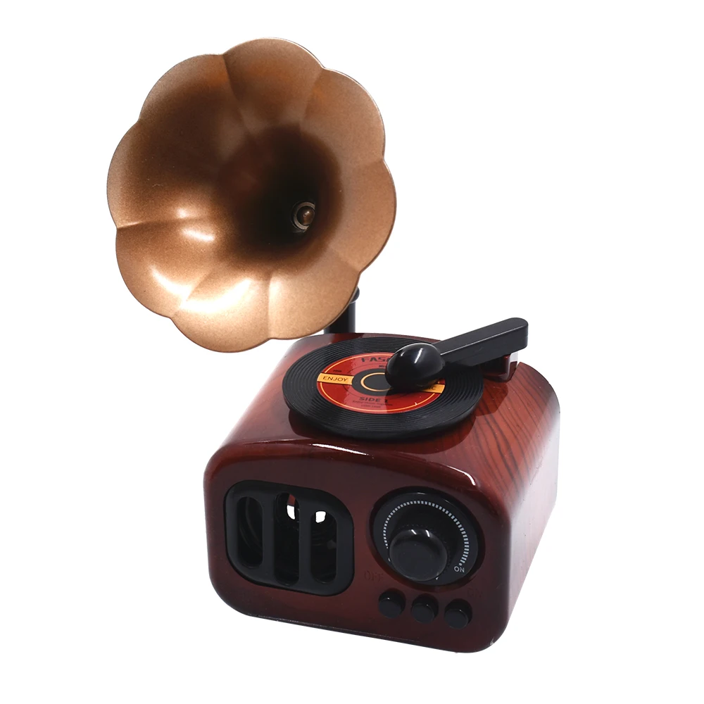 Новогодний подарок 2021 праздничный изысканный ретро фонограф дизайнерская