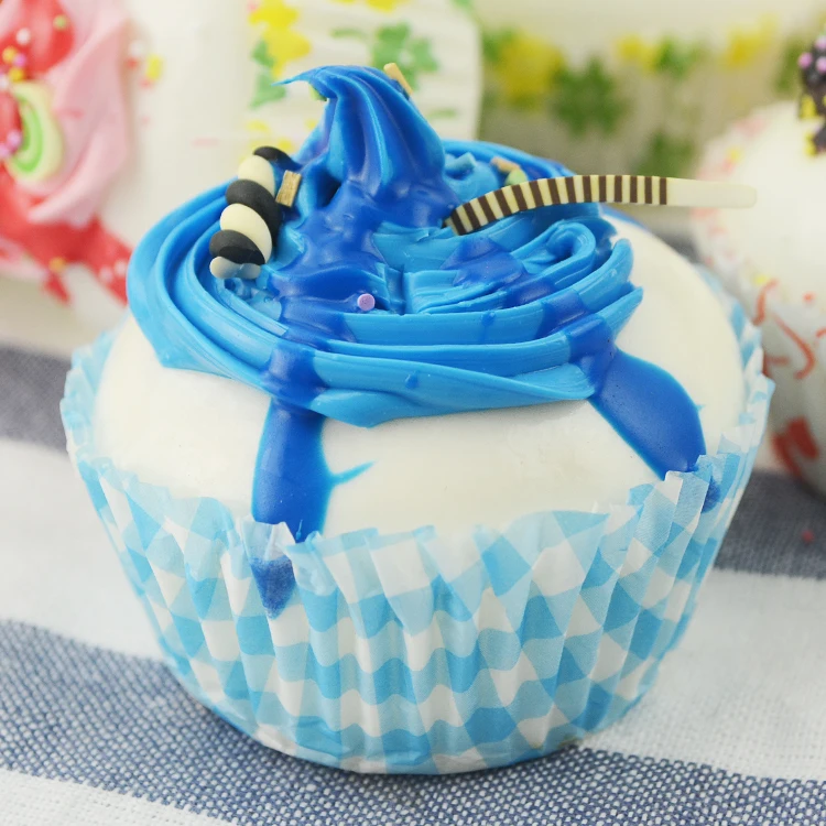 Kawaii Детские имитация Еда наполняемое кремом для торта мороженого Десерт Кухня