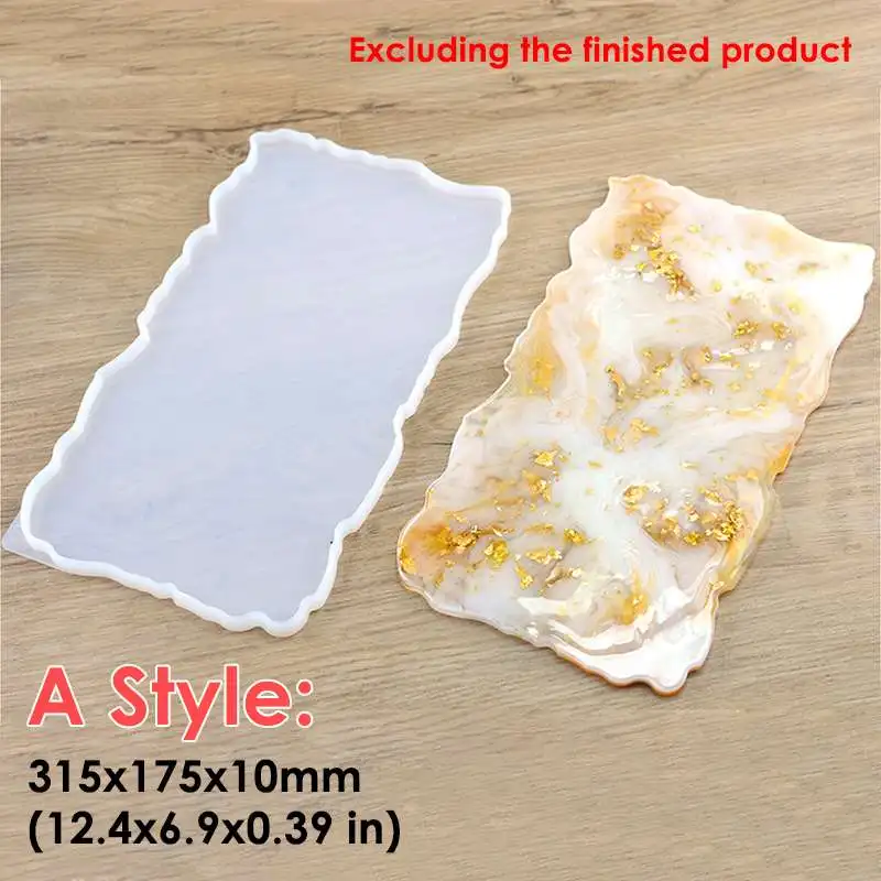 Большой поднос для фруктов чая клея силиконовая форма набор из смолы рукоделия