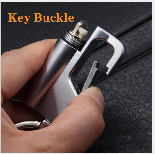 Металлическая керосиновая зажигалка брелок для ключей десять тысяч раз подходит