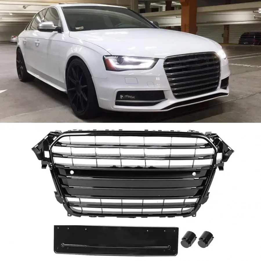 Для S4 стиль автомобиля передний бампер сетка решетка гриль для Audi A4/S4 B8.5 2013 высокое качество авто аксессуары Новинка