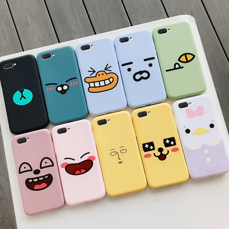 

For OPPO A5 Case Protective Phone Shell Frosted Silicone Casing Candy Colorful For OPPO A3s Soft TPU Back Cover
