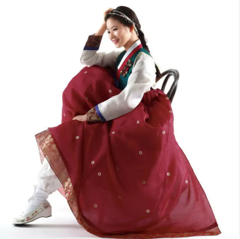 

Hanbok Dress Custom Made Korean Traditional Woman Hanbok Korean National Costume Korean Fashion Clothing Asian Dress Full