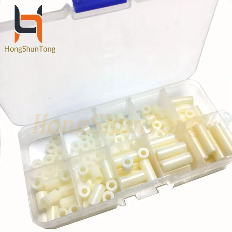 100 шт M3 ABS шайба круглое отверстие прокладка прямой через колонны Набор 3 мм 20