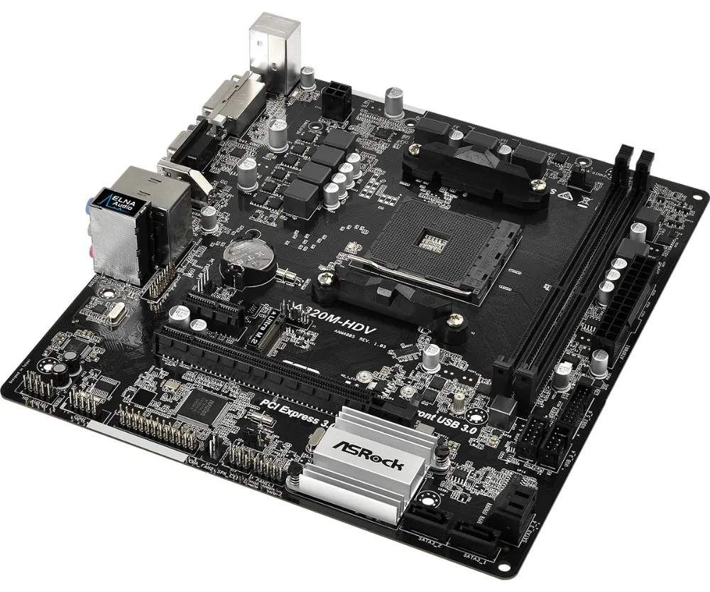 ASRock Super Alloy A320M-HDV Desktop Motherboard A320 Socket AM4 DDR4 32G SATA3 1 Ultra M.2 USB 3.1 VGA HDMI Micro-ATX | Компьютеры и