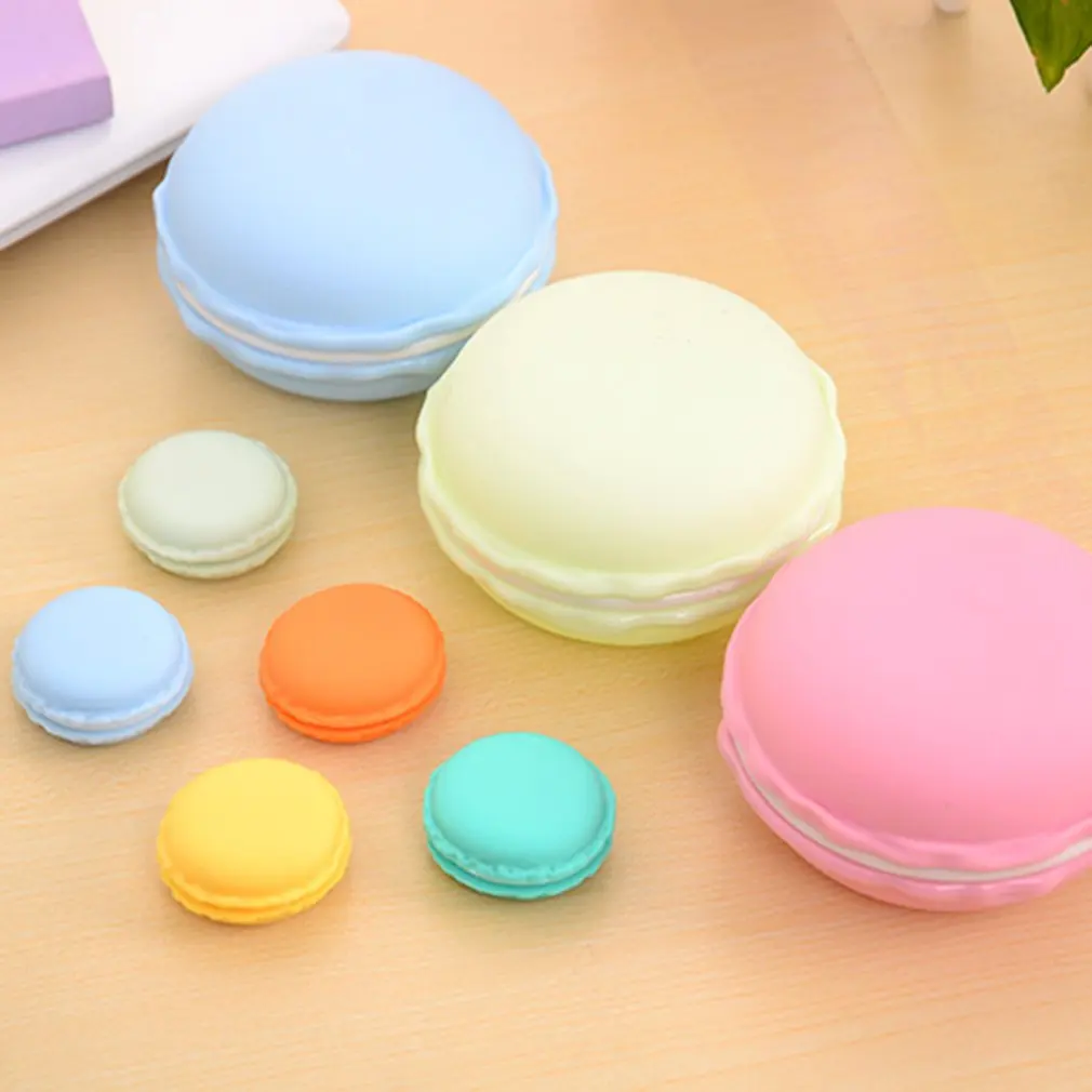 Коробка для хранения Макарон конфетного цвета органайзер макияжа портативный