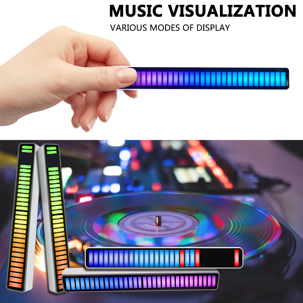 

LED RGB Strip Light Sound Bluetooth Control USB Colorful Music Ambient Light Bar Phone APP Control Voice Music Pickup