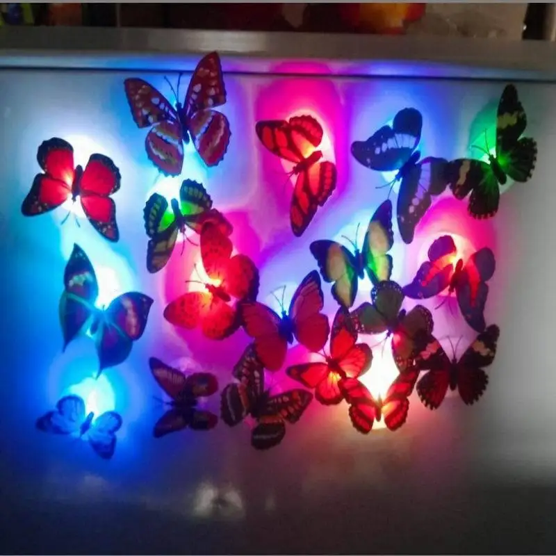 Светодиодный ночсветильник в виде милой бабочки менясветильник цвет красивый