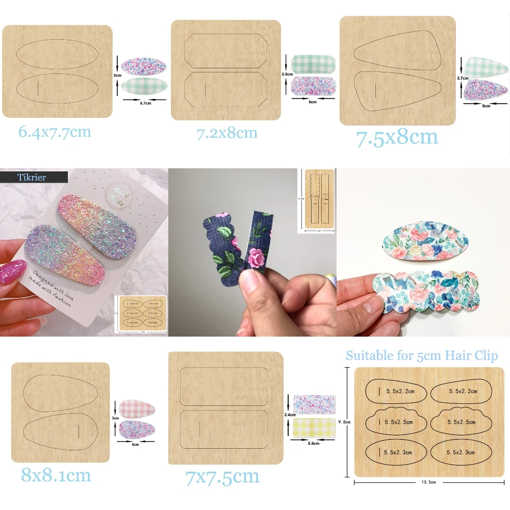 

Fashion Girl Hair Clips Cutting Dies 2020 New Stencils Dies & Wooden Dies Suitable for Common Die Cutting Machines on the Market